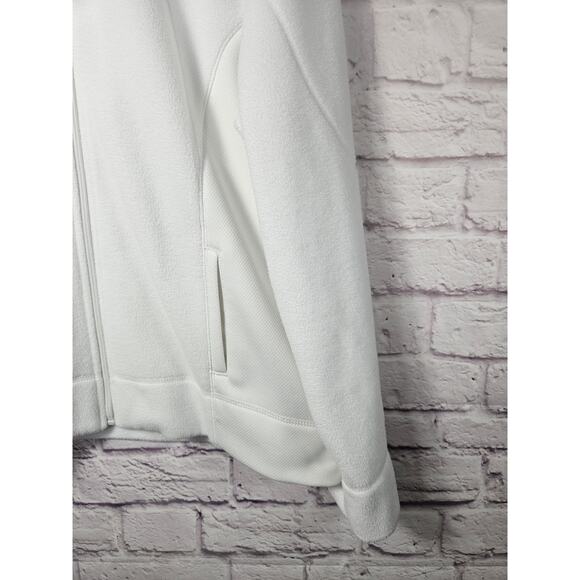 IZOD Women's White Full Zip Jacket Size XL Long Sleeve Warm Pockets - Picture 4 of 8